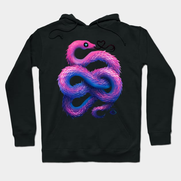 Cotton Candy Snake Hoodie by Bethaliceart